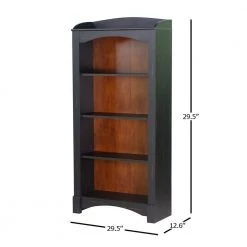 Hawksbury 63.2 in. Antique Black 4-Shelf Standard Bookcase by SAINT BIRCH 12 Hawksbury 63.2 in. Antique Black 4-Shelf Standard Bookcase by SAINT BIRCH -Basicwise Online Shop antique black saint birch bookcases bookshelves sbgm3001bkmb 44 1000