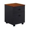 Hawksbury Antique Black File Cabinet With Caster Wheels by SAINT BIRCH
