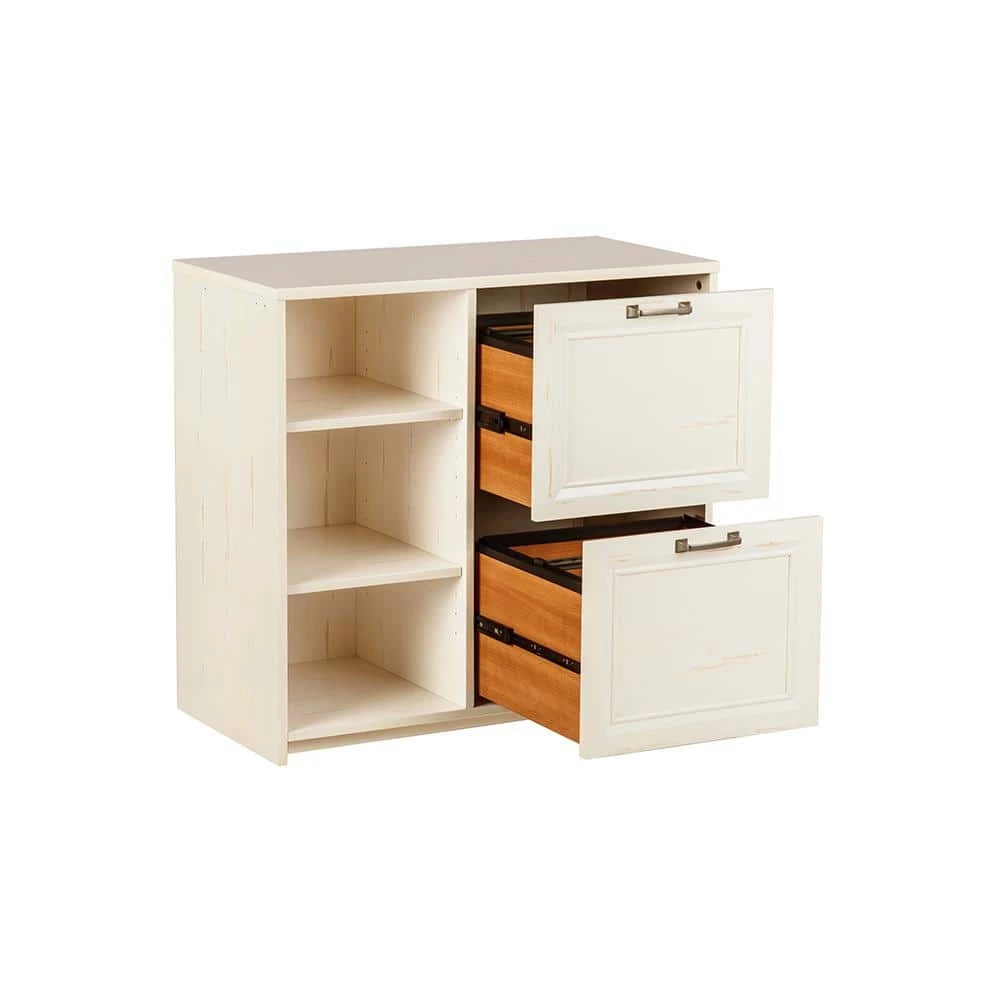 Salisbury 2-Door Antique White File Cabinet by SAINT BIRCH 3 Salisbury 2-Door Antique White File Cabinet by SAINT BIRCH - Image 3