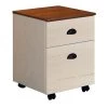 Hawksbury Antique White File Cabinet With Caster Wheels by SAINT BIRCH