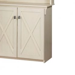 Hawksbury Antique White Hall Trees With Cabinet by SAINT BIRCH -Basicwise Online Shop antique white saint birch hall trees sbgm8518htaw 4f 1000