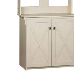 Hawksbury Antique White Hall Trees With Cabinet by SAINT BIRCH 12 Hawksbury Antique White Hall Trees With Cabinet by SAINT BIRCH -Basicwise Online Shop antique white saint birch hall trees sbgm8618htaw 1f 1000