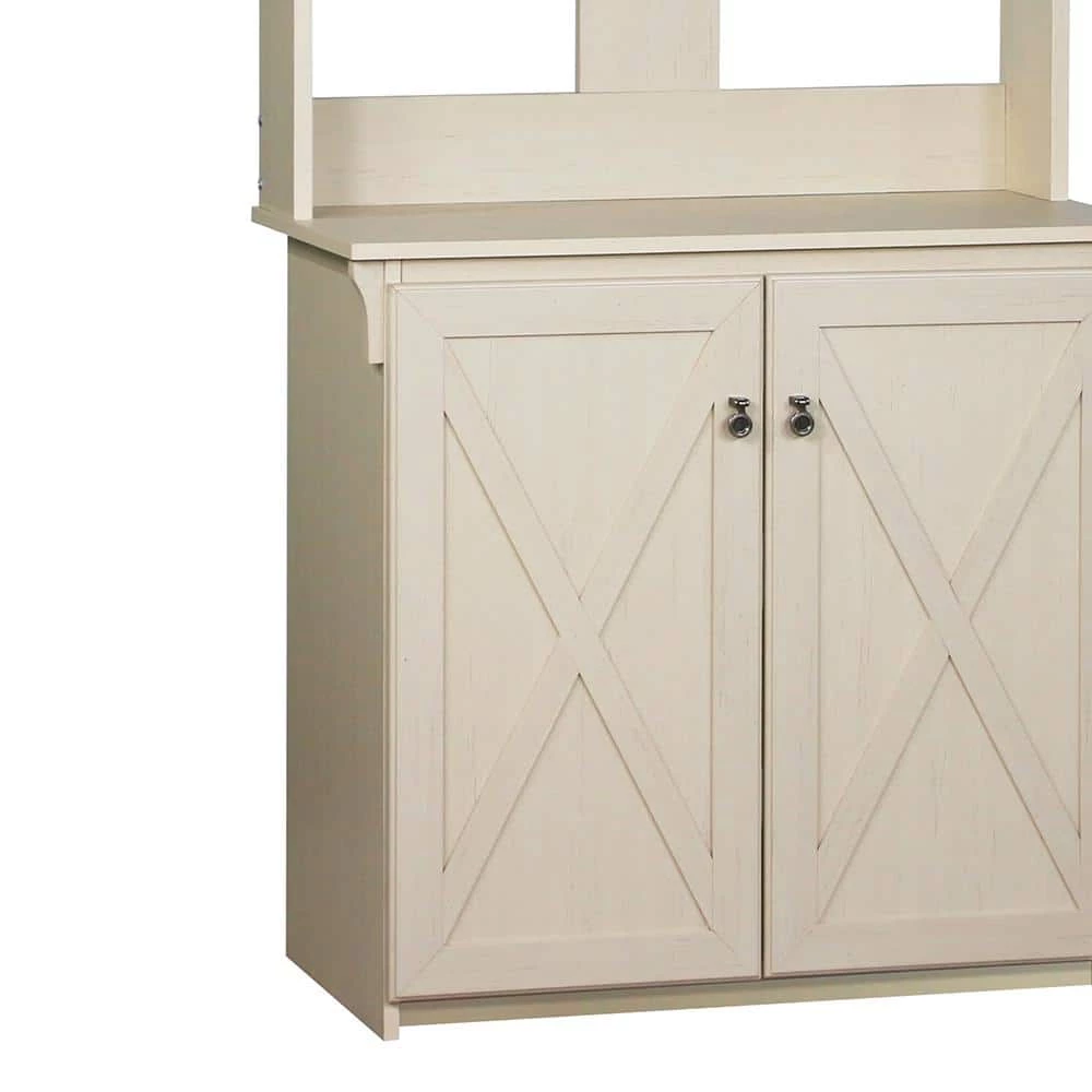 Hawksbury Antique White Hall Trees With Cabinet by SAINT BIRCH 5 Hawksbury Antique White Hall Trees With Cabinet by SAINT BIRCH - Image 5