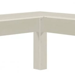 Phoeby 59 in. Antique White Wood Writing Desks by SAINT BIRCH -Basicwise Online Shop antique white saint birch writing desks sbph1018ldaw 4f 1000