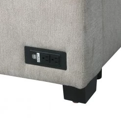 Serta 38.2 in. Beige Breckenridge Multifunctional Sectional Sofa with USB and Power and Removable Cushions by Lifestyle Solutions -Basicwise Online Shop beige lifestyle solutions sectional sofas bkd sect bg set 40 1000