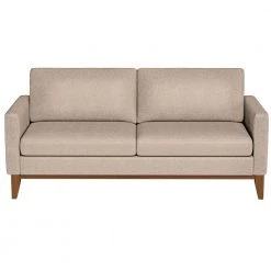 Dan 29.9 in. Straight Arm Polyester Modern Straight Sofa in Beige by Lifestyle Solutions