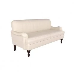 Liz Sofa Collection 31.3 in. Square Arm Polyester Modern Straight Sofa in Beige by Lifestyle Solutions