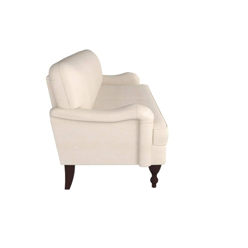 Liz Sofa Collection 31.3 in. Square Arm Polyester Modern Straight Sofa in Beige by Lifestyle Solutions 2 Liz Sofa Collection 31.3 in. Square Arm Polyester Modern Straight Sofa in Beige by Lifestyle Solutions - Image 2