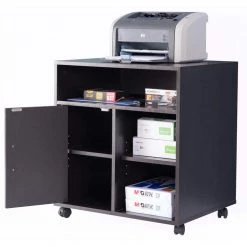 Storage Printer Black Kitchen Storage Stand with Casters by Basicwise -Basicwise Online Shop black basicwise file cabinets qi003556 b a0 1000