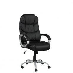 Ronan Black Vegan Leather Gaming Chair by Lifestyle Solutions -Basicwise Online Shop black lifestyle solutions accent chairs lsrosbk 31 1000