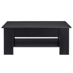 Carla 44 in. Black Large Rectangle Wood Coffee Table with Lift Top by Lifestyle Solutions -Basicwise Online Shop black lifestyle solutions coffee tables ls croctbk 1f 1000