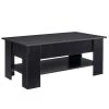 Carla 44 in. Black Large Rectangle Wood Coffee Table with Lift Top by Lifestyle Solutions