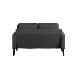Naik Collection 31.8 Cream Loveseat with Polyester Upholstered Straight Arms by Lifestyle Solutions -Basicwise Online Shop black lifestyle solutions loveseats lsnrds2ku2001p c3 1000