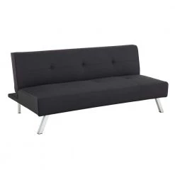 Serta Aisha Black Convertible Sofa, Futon/Sleeper by Lifestyle Solutions -Basicwise Online Shop black lifestyle solutions sofa beds scsops3lu2001 1f 1000