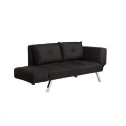 Serta Casual Black Convertible Chaya Sofa by Lifestyle Solutions -Basicwise Online Shop black lifestyle solutions sofas couches sc mlcpu2001 4f 1000