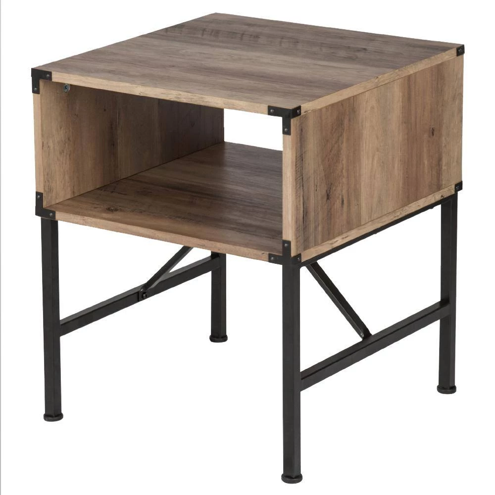 Cambridge 18.5 in. Black Square Wood End Table (Set of 2) by SAINT BIRCH 2 Cambridge 18.5 in. Black Square Wood End Table (Set of 2) by SAINT BIRCH - Image 2