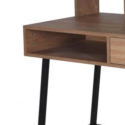 Pinning 41.34 in. Black Wood Writing Desk with Hutch by SAINT BIRCH -Basicwise Online Shop black saint birch writing desks sbjt2075wtob c3 1000