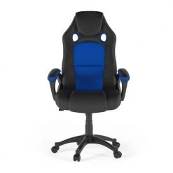Elderidge Midnight Blue Vegan Leather High Back Gaming Task Chair by Lifestyle Solutions