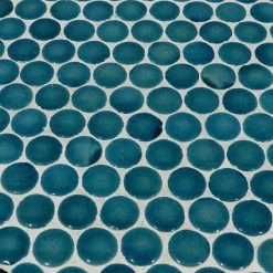 Lori 14 in. Blue 21 in. Round Tile End Table by SAINT BIRCH 12 Lori 14 in. Blue 21 in. Round Tile End Table by SAINT BIRCH -Basicwise Online Shop blue saint birch end side tables sbshomt007 c3 1000