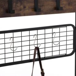 Vintage Brown Coat Rack Hall Tree with Storage for Entryway with 10-Hooks and Storage by Basicwise 11 Vintage Brown Coat Rack Hall Tree with Storage for Entryway with 10-Hooks and Storage by Basicwise -Basicwise Online Shop brown basicwise coat racks qi004377 44 1000