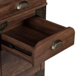 Hanson 63 in. Brown Wood Executive Desk by SAINT BIRCH -Basicwise Online Shop brown saint birch executive desks sblg1205edwn 77 1000