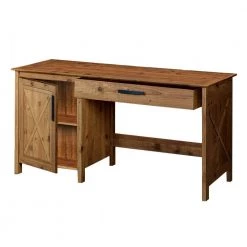 Houston 56 in. Brown Writing Desk by SAINT BIRCH -Basicwise Online Shop brown saint birch writing desks sbas1002wdrb 77 1000