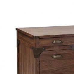 Hanson 63 in. Brown Wood Writing Desk with Hutch by SAINT BIRCH -Basicwise Online Shop brown saint birch writing desks sblg1205 2ps c3 1000