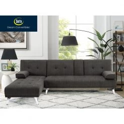 Marcia Charcoal 3 Seater Flip Sectional by Lifestyle Solutions 11 Marcia Charcoal 3 Seater Flip Sectional by Lifestyle Solutions -Basicwise Online Shop charcoal lifestyle solutions sectional sofas mlb sect cc set 31 1000