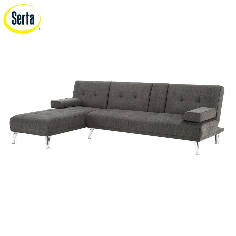 Marcia Charcoal 3 Seater Flip Sectional by Lifestyle Solutions 4 Marcia Charcoal 3 Seater Flip Sectional by Lifestyle Solutions - Image 4