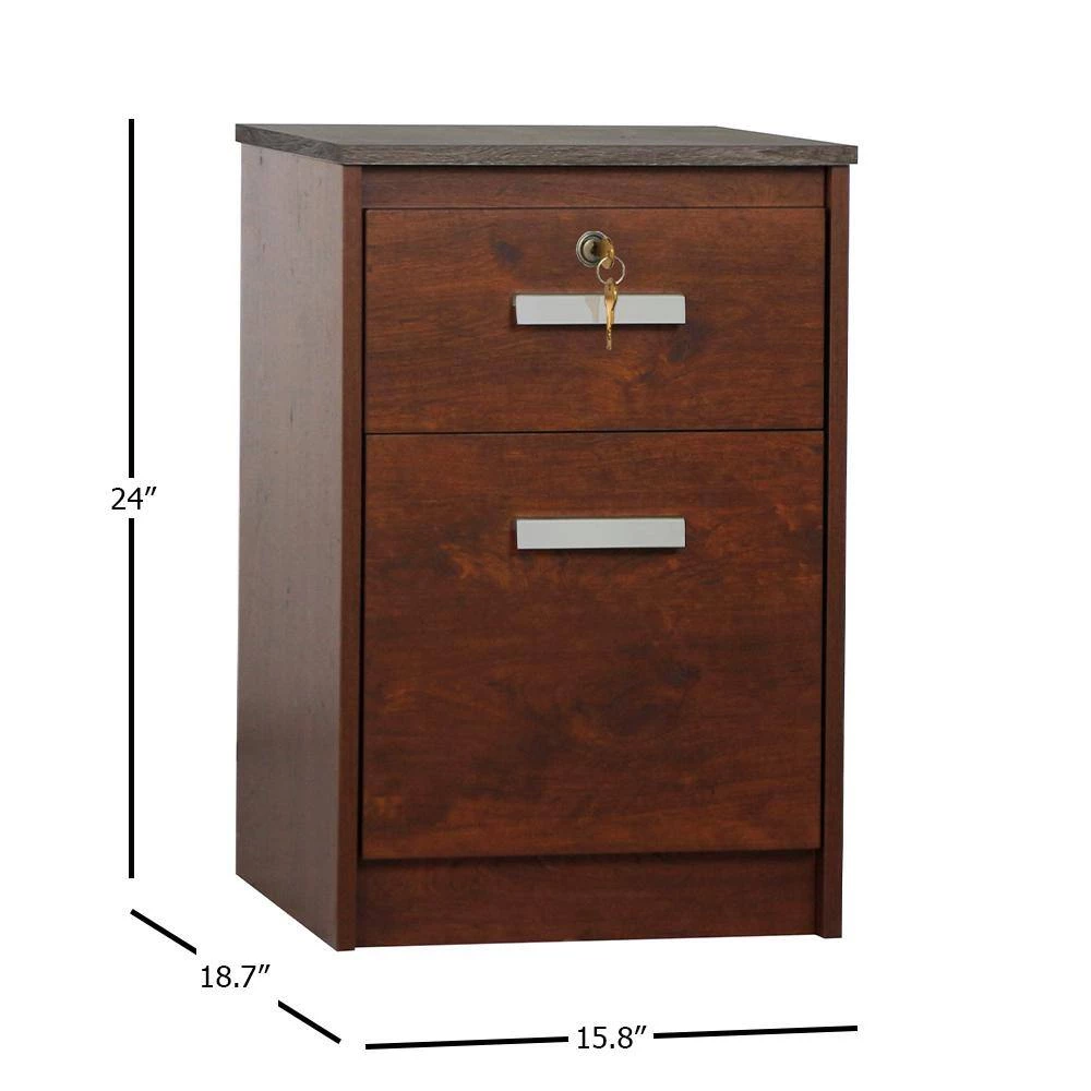 Kenneth Cherry and Gray Oak File Cabinet by SAINT BIRCH 7 Kenneth Cherry and Gray Oak File Cabinet by SAINT BIRCH - Image 7