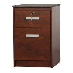 Kenneth Cherry and Gray Oak File Cabinet by SAINT BIRCH
