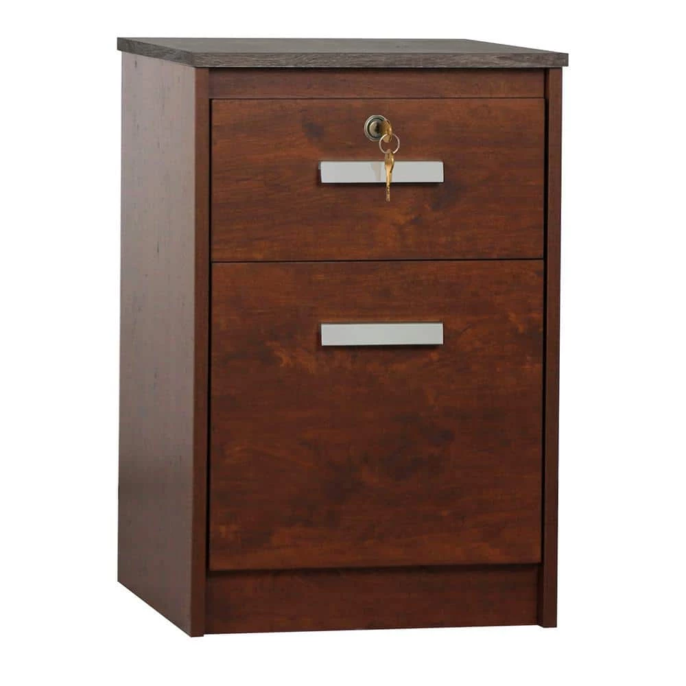 Kenneth Cherry and Gray Oak File Cabinet by SAINT BIRCH 2 Kenneth Cherry and Gray Oak File Cabinet by SAINT BIRCH - Image 2