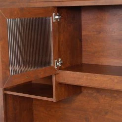 Kenneth 71 in. Rectangular Cherry and Gray Oak Wood 1-Drawer Writing Desk by SAINT BIRCH -Basicwise Online Shop cherry and gray oak saint birch writing desks sbsd12252389 4f 1000