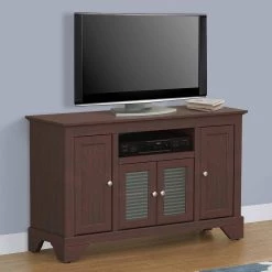 Carole 47.71 in. Cherry TV Stand Fits TV's up to 50 in. by SAINT BIRCH -Basicwise Online Shop cherry saint birch tv stands sbbitv002ch 31 1000