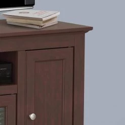 Carole 47.71 in. Cherry TV Stand Fits TV's up to 50 in. by SAINT BIRCH -Basicwise Online Shop cherry saint birch tv stands sbbitv002ch 4f 1000