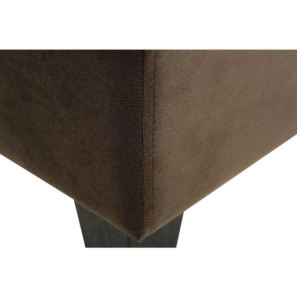 Lifestyle Solutions Wentworth Ottoman with Upholstered Cushion Top, Coffee 5 Lifestyle Solutions Wentworth Ottoman with Upholstered Cushion Top, Coffee - Image 5