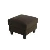 Lifestyle Solutions Wentworth Ottoman with Upholstered Cushion Top, Coffee