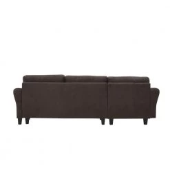 Wesley Coffee Microfiber 3-Seater L-Shaped Left-Facing Sectional Sofa with Rolled Arms by Lifestyle Solutions 9 Wesley Coffee Microfiber 3-Seater L-Shaped Left-Facing Sectional Sofa with Rolled Arms by Lifestyle Solutions -Basicwise Online Shop coffee lifestyle solutions sectional sofas wen sect cf ra 66 1000