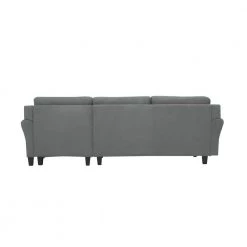 Harvard Dark Gray Microfiber 3-Seater L-Shaped Right-Facing Sectional Sofa with Rolled Arms by Lifestyle Solutions 11 Harvard Dark Gray Microfiber 3-Seater L-Shaped Right-Facing Sectional Sofa with Rolled Arms by Lifestyle Solutions -Basicwise Online Shop dark grey lifestyle solutions sectional sofas hrf sect dgra 66 1000