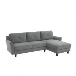 Harvard Dark Gray Microfiber 3-Seater L-Shaped Right-Facing Sectional Sofa with Curved Arms by Lifestyle Solutions 14 Harvard Dark Gray Microfiber 3-Seater L-Shaped Right-Facing Sectional Sofa with Curved Arms by Lifestyle Solutions -Basicwise Online Shop dark grey lifestyle solutions sectional sofas hrf sect dgva c3 1000