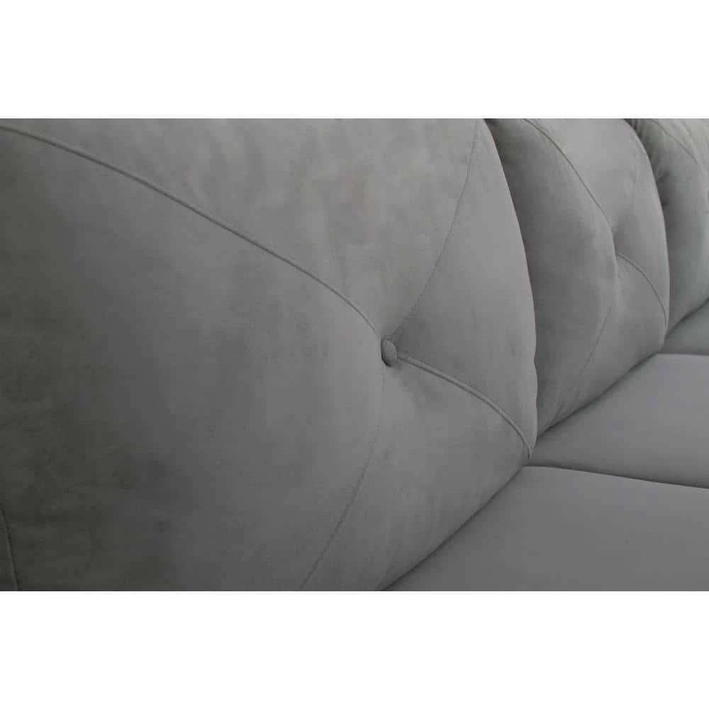 Harvard Dark Gray Microfiber 3-Seater L-Shaped Right-Facing Sectional Sofa with Curved Arms by Lifestyle Solutions 9 Harvard Dark Gray Microfiber 3-Seater L-Shaped Right-Facing Sectional Sofa with Curved Arms by Lifestyle Solutions - Image 9