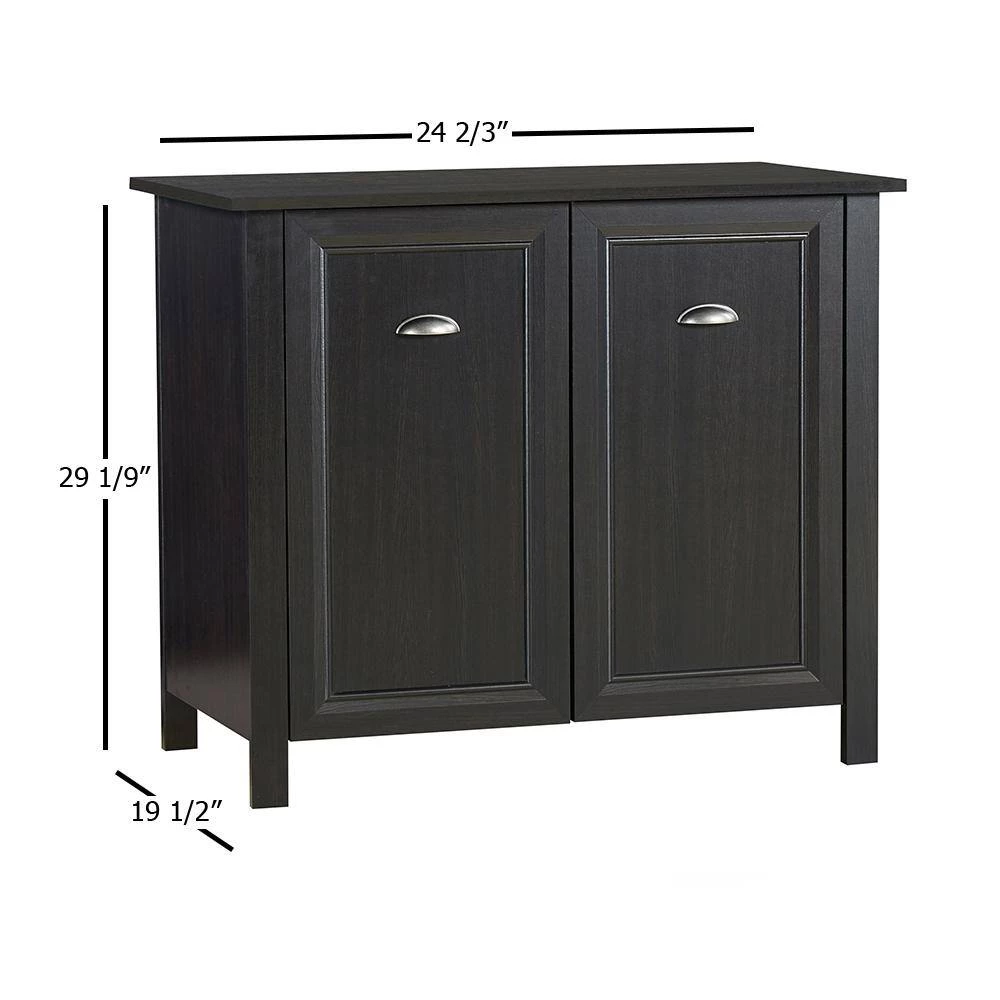 2-Door Ansel 24.7 in. Espresso Storage Cabinet by SAINT BIRCH 6 2-Door Ansel 24.7 in. Espresso Storage Cabinet by SAINT BIRCH - Image 6