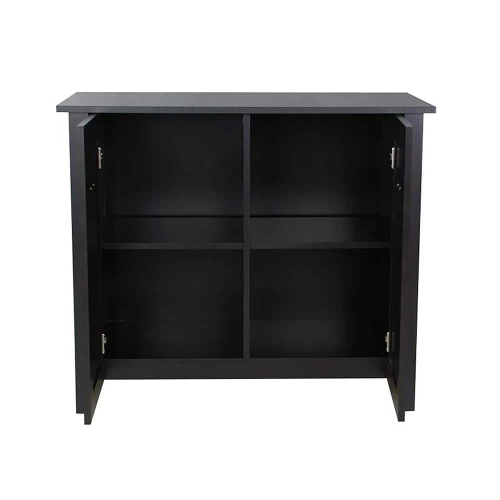 2-Door Ansel 24.7 in. Espresso Storage Cabinet by SAINT BIRCH 3 2-Door Ansel 24.7 in. Espresso Storage Cabinet by SAINT BIRCH - Image 3