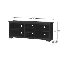 Genoa 59 in. Espresso TV Stand Fits TV's up to 60 in. by SAINT BIRCH -Basicwise Online Shop espresso saint birch tv stands sbsf7007tvep 1f 1000
