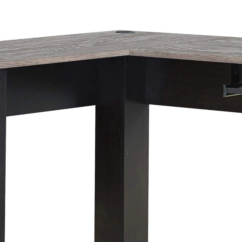 Ansel 56.5 in. Espresso Wood Writing Desks With Keyboard Pullout Tray by SAINT BIRCH 5 Ansel 56.5 in. Espresso Wood Writing Desks With Keyboard Pullout Tray by SAINT BIRCH - Image 5