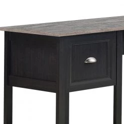 Ansel 56.5 in. Espresso Wood Writing Desks With Keyboard Pullout Tray by SAINT BIRCH 10 Ansel 56.5 in. Espresso Wood Writing Desks With Keyboard Pullout Tray by SAINT BIRCH -Basicwise Online Shop espresso saint birch writing desks sban1012ldep c3 1000