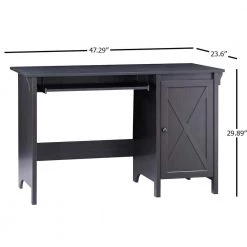 Hawksbury 47.29 in. Rectangular Espresso Wood 2-Drawer Writing Desk by SAINT BIRCH 14 Hawksbury 47.29 in. Rectangular Espresso Wood 2-Drawer Writing Desk by SAINT BIRCH -Basicwise Online Shop espresso saint birch writing desks sbgm1412wdep 44 1000