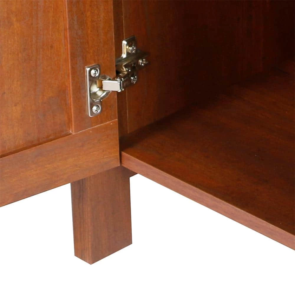 Hawksbury 47.3 in. Rectangular Espresso Wood 2-Drawer Writing Desk by SAINT BIRCH 6 Hawksbury 47.3 in. Rectangular Espresso Wood 2-Drawer Writing Desk by SAINT BIRCH - Image 6