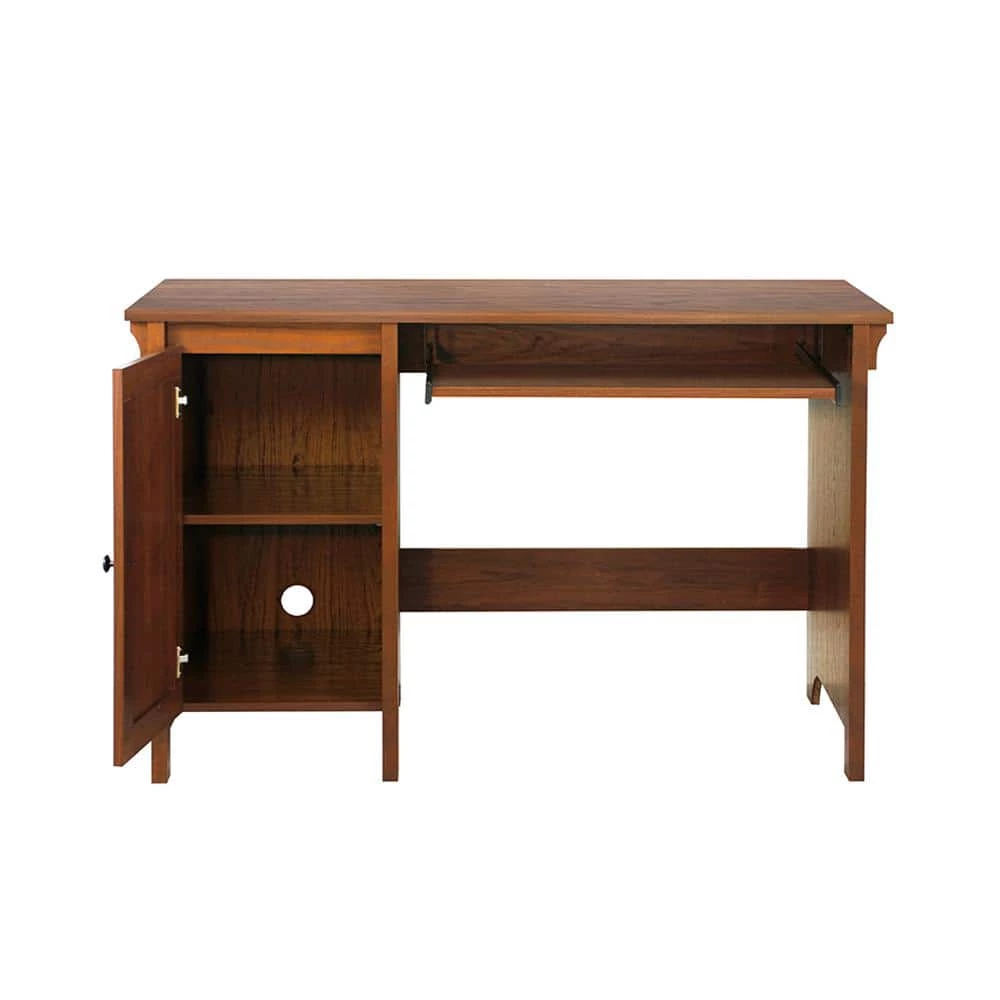Hawksbury 47.3 in. Rectangular Espresso Wood 2-Drawer Writing Desk by SAINT BIRCH 3 Hawksbury 47.3 in. Rectangular Espresso Wood 2-Drawer Writing Desk by SAINT BIRCH - Image 3