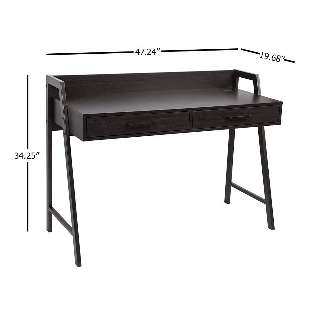 Fenton 47.24 in. Espresso Writing Desk by SAINT BIRCH 4 Fenton 47.24 in. Espresso Writing Desk by SAINT BIRCH - Image 4